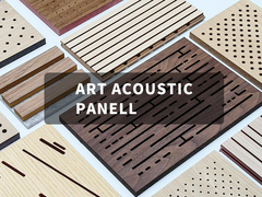 12 мм толщины Акустические деревянные потолочные панели Поглощающие шум потолочные плитки Плоский край