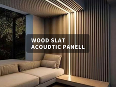 Акустические панели из высокой плотности деревянного сланца для современного пространства