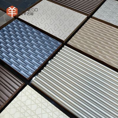 Элегантные 3D рельефные стеклянные панели для дизайна интерьера 2400 мм